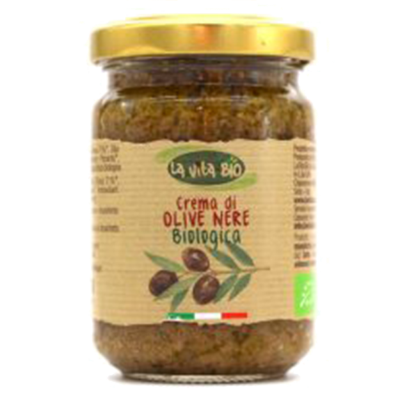 Crema Di Olive Nere Biologica – La Vita Bio – 130g
